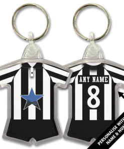 Newcastle Utd Home 1993 Classic Kits Retro Shirt Keyring
