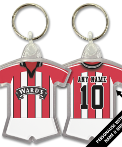 Sheffield Utd Home 1998 Classic Kits Retro Shirt Keyring