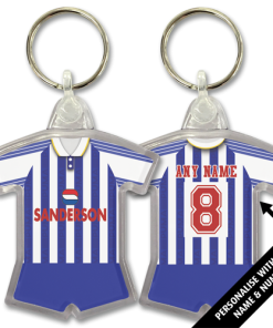 Sheffield Wednesday Home 1993 Classic Kits Retro Shirt Keyring