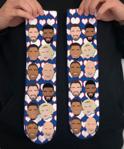 Rangers 2023-24 Valentines Day Vector Heroes Socks