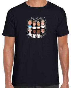 Fulham 2024-25 Vector Heroes Players Black T-Shirt