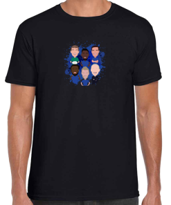 Leicester City 2024-25 Vector Heroes Black T-Shirt