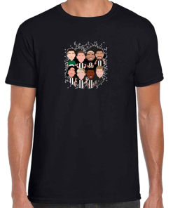 Newcastle Utd 2024-25 Vector Heroes Players Black T-Shirt