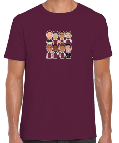 Villa 2024-25 Vector Heroes Burgundy T-Shirt