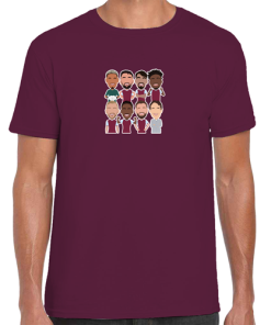 West Ham Utd 2024-25 Vector Heroes Burgundy T-Shirt