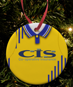 Blackburn Rovers Away 1998 Retro Kit Christmas Tree Decoration