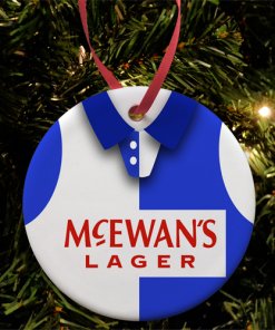 Blackburn Rovers Home 1995 Retro Kit Christmas Tree Decoration