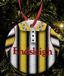 Burnley Away 1994 Retro Kit Christmas Tree Decoration