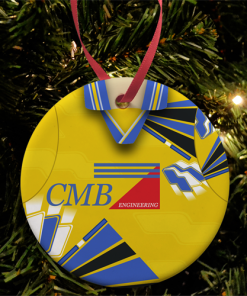 Cardiff Away 1997 Retro Kit Christmas Tree Decoration