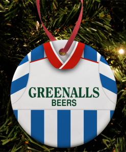 Huddersfield Home 1998 Retro Kit Christmas Tree Decoration