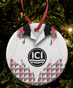 Middlesbrough Away 1992 Retro Kit Christmas Tree Decoration