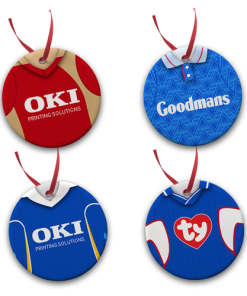 Portsmouth Retro Kit Tree Decoration Ceramic Bauble Pack Of 4