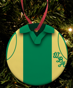 West Brom Away 1978 Retro Kit Christmas Tree Decoration