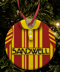 West Brom Away 1992 Retro Kit Christmas Tree Decoration