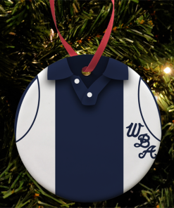 West Brom Home 1978 Retro Kit Christmas Tree Decoration