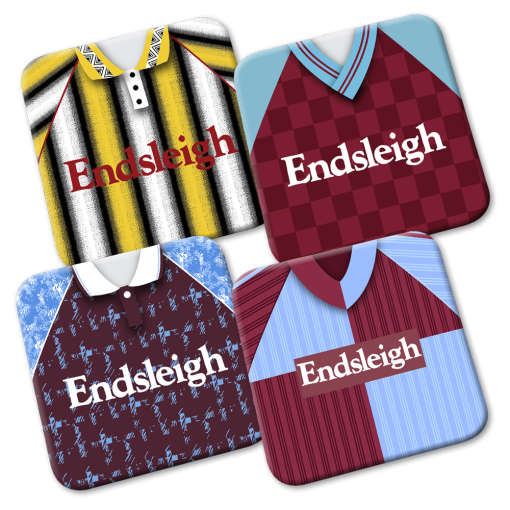 Burnley Retro Kit Coasters 4 Pack