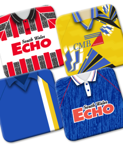 Cardiff Retro Kit Coasters 4 Pack