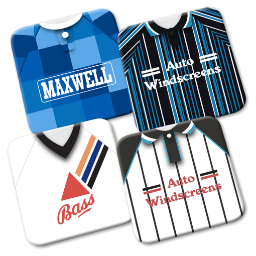 Derby County Retro Kit Coasters 4 Pack