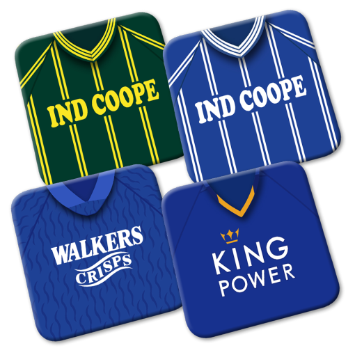 Leicester Retro Kit Coasters 4 Pack
