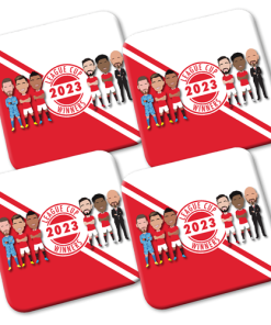 Man Utd League Cup Winners 2023 Coasters 4 Pack