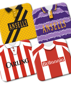 Stoke City Retro Kit Coasters 4 Pack