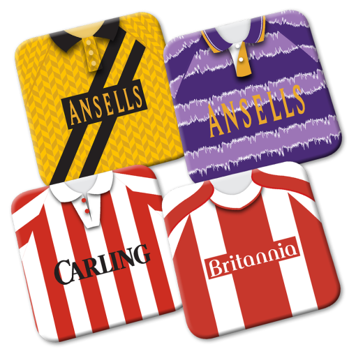 Stoke City Retro Kit Coasters 4 Pack
