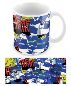 Everton Retro Classic Kit Mash Mug and Coaster Set