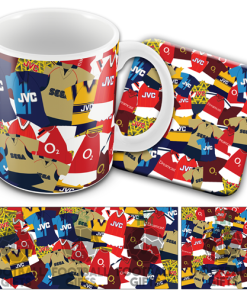 Arsenal Retro Classic Kit Mash Mug and Coaster Set