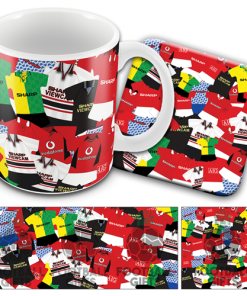 Man Utd Retro Classic Kit Mash Mug and Coaster Set