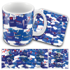 Rangers Retro Classic Kit Mash Mug and Coaster Set