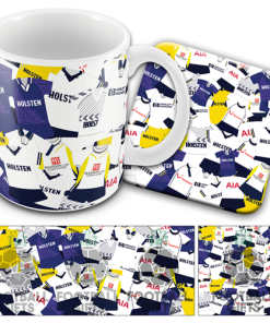 Spurs Retro Classic Kit Mash Mug and Coaster Set