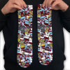 Burnley Retro Classic Kit Mash Socks