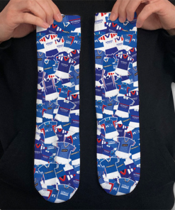 Rangers Retro Classic Kit Mash Socks