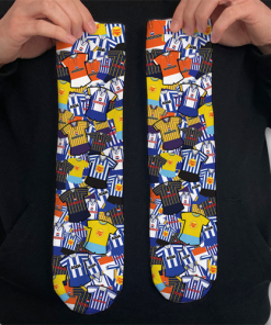 Sheffield Wednesday Retro Classic Kit Mash Socks