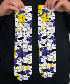 Spurs Retro Classic Kit Mash Socks
