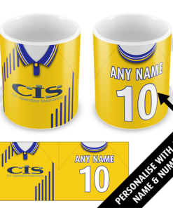 Blackburn Rovers Away 1998 Personalised Retro Kit Mug