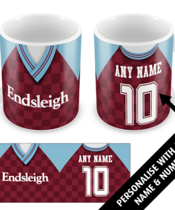 Burnley Home 1988 Personalised Retro Kit Mug