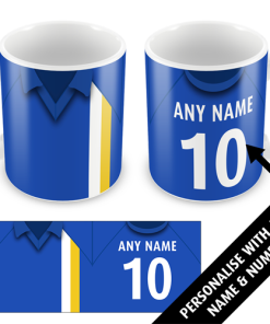 Cardiff Home 1976 Personalised Retro Kit Mug