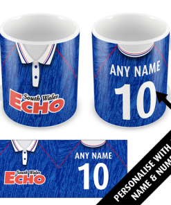 Cardiff Home 1992 Personalised Retro Kit Mug