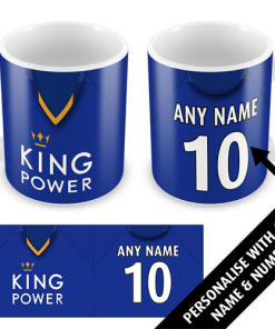 Leicester Home 2015 Personalised Retro Kit Mug