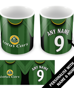 Norwich Away 2005 Personalised Retro Kit Mug