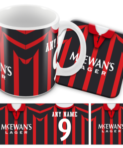 Blackburn Away 1995 Retro Kit Mug and Coaster Set