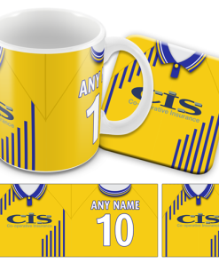 Blackburn Away 1998 Retro Kit Mug and Coaster Set