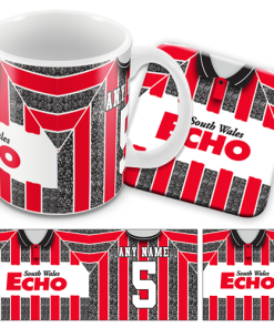 Cardiff Away 1993 Retro Kit Mug and Coaster Set