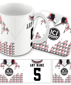 Middlesbrough Away 1992 Retro Kit Mug and Coaster Set