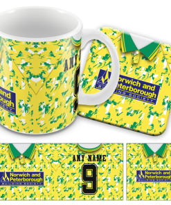 Norwich Home 1992 Retro Kit Mug and Coaster Set