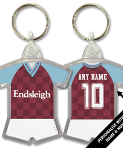 Burnley Home 1988 Classic Kits Retro Shirt Keyring