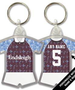 Burnley Home 1991 Classic Kits Retro Shirt Keyring