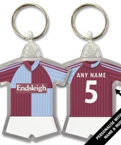 Burnley Home 1998 Classic Kits Retro Shirt Keyring