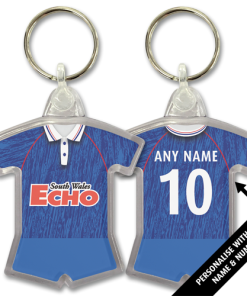 Cardiff Home 1992 Classic Kits Retro Shirt Keyring